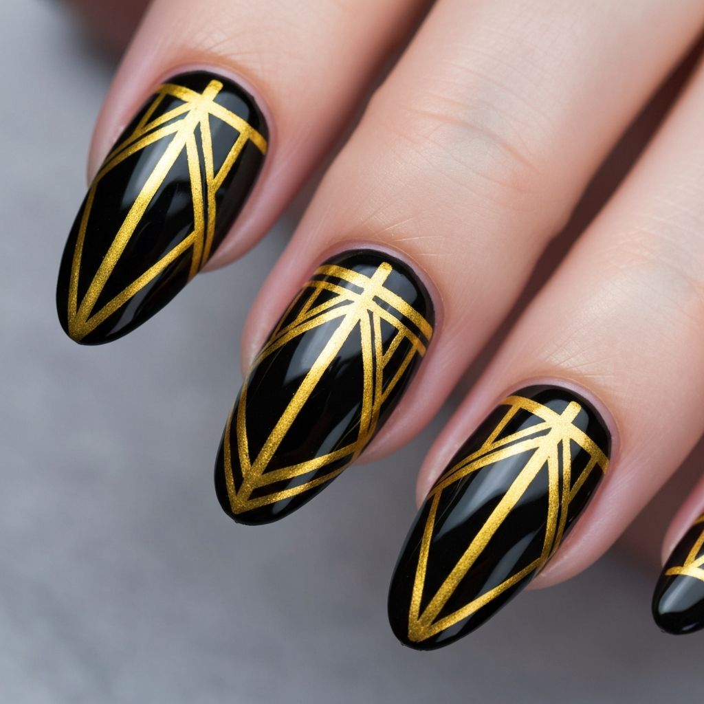 Geometric Gold Design